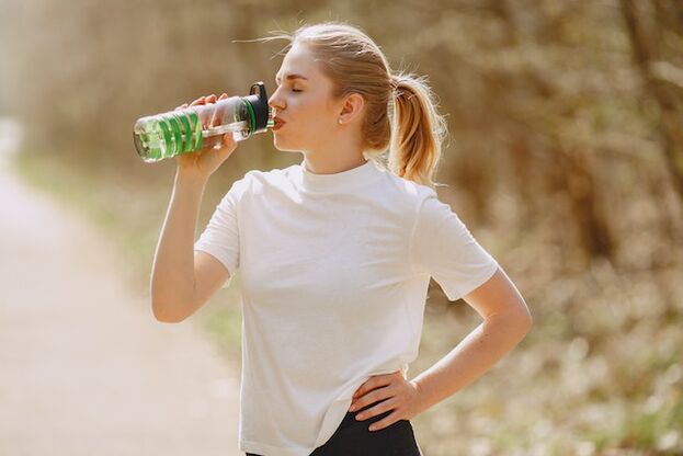 For a flat stomach, you need to follow a drinking regime, taking enough water